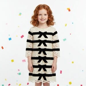 Halabaloo Elegant Navy Blue‎ and Cream Lace Kids Dress Sz 4 NWT